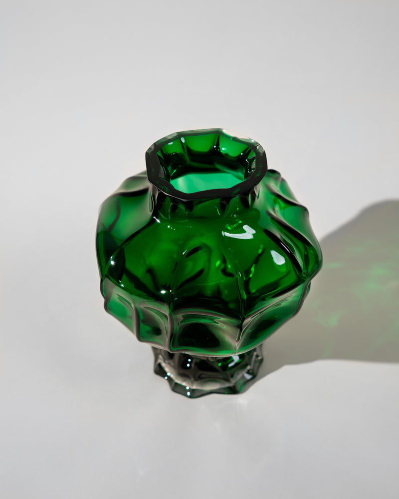 Ammonit Vase - Green