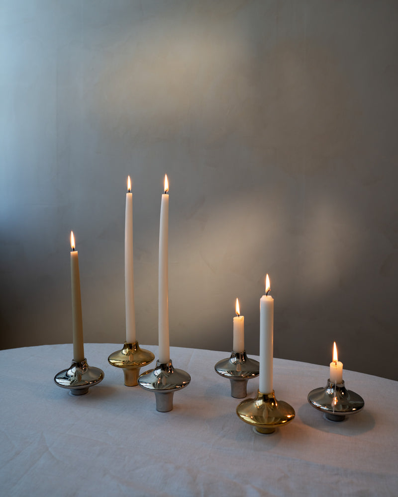 Doublet Candleholder - Small - Silver