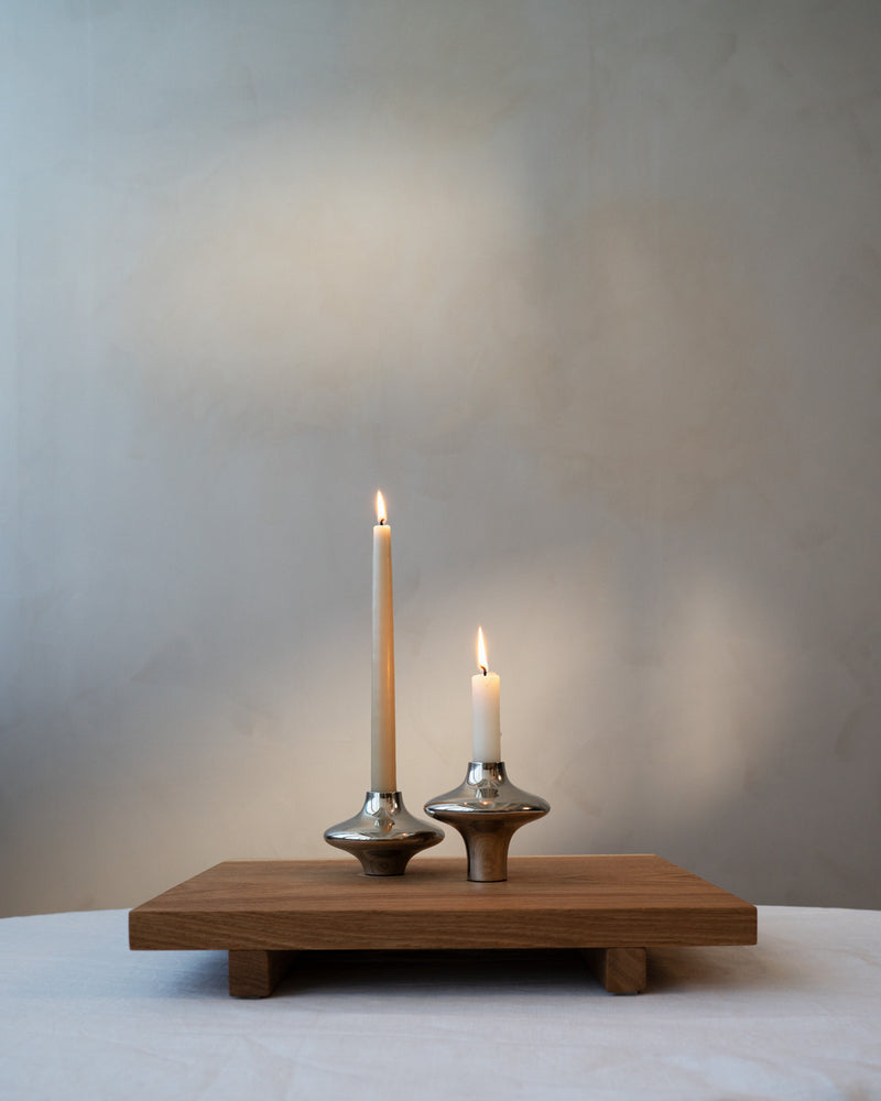 Doublet Candleholder - Small - Silver