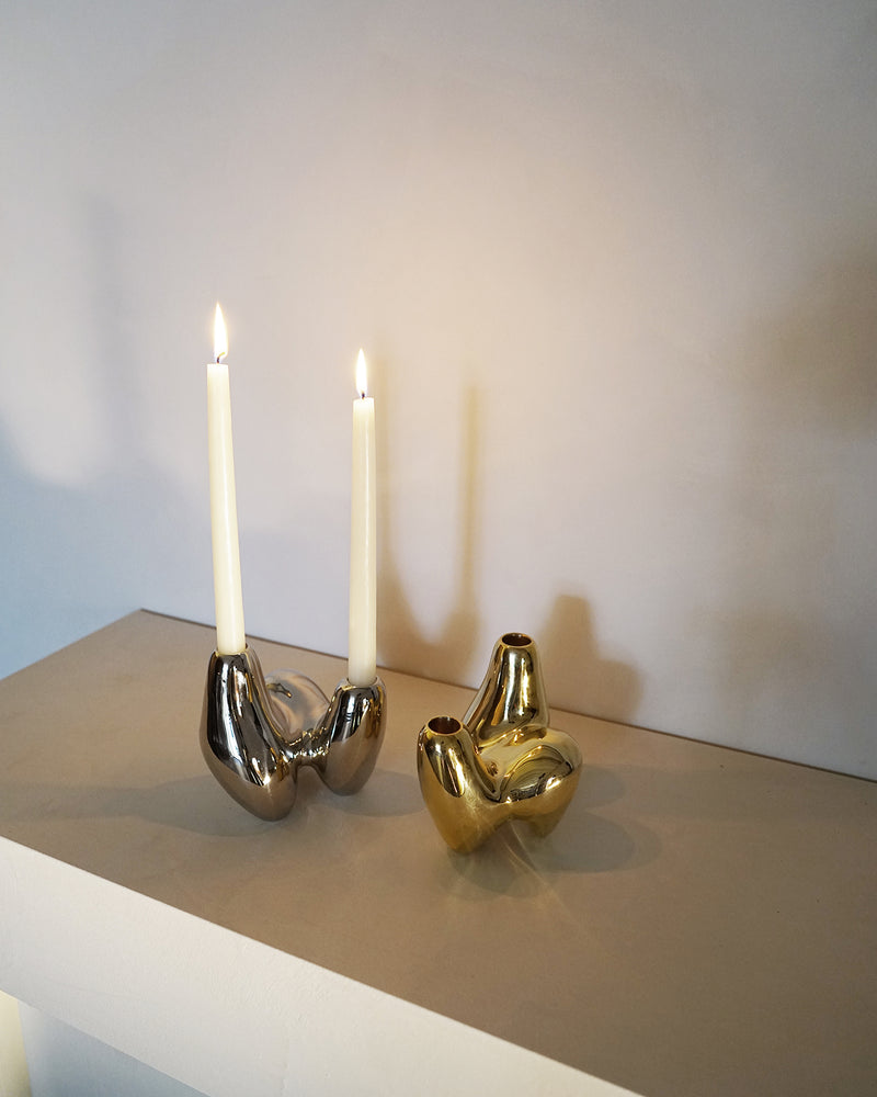 Hein Studio Brass Candleholder