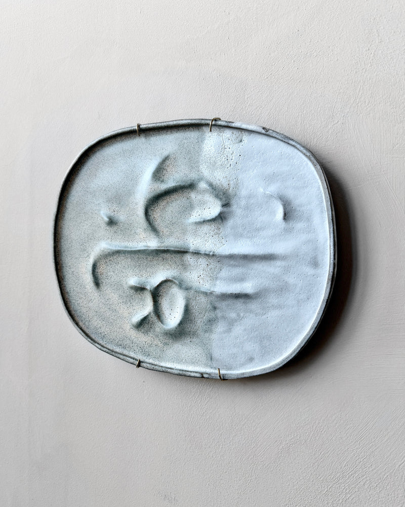 Stoneware plate wall art