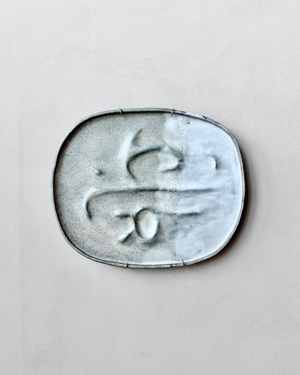 Stoneware plate wall art