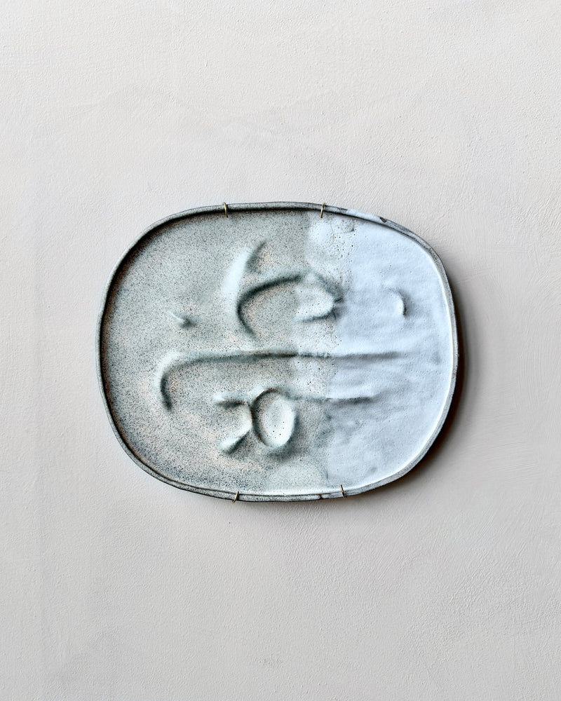 Stoneware plate wall art