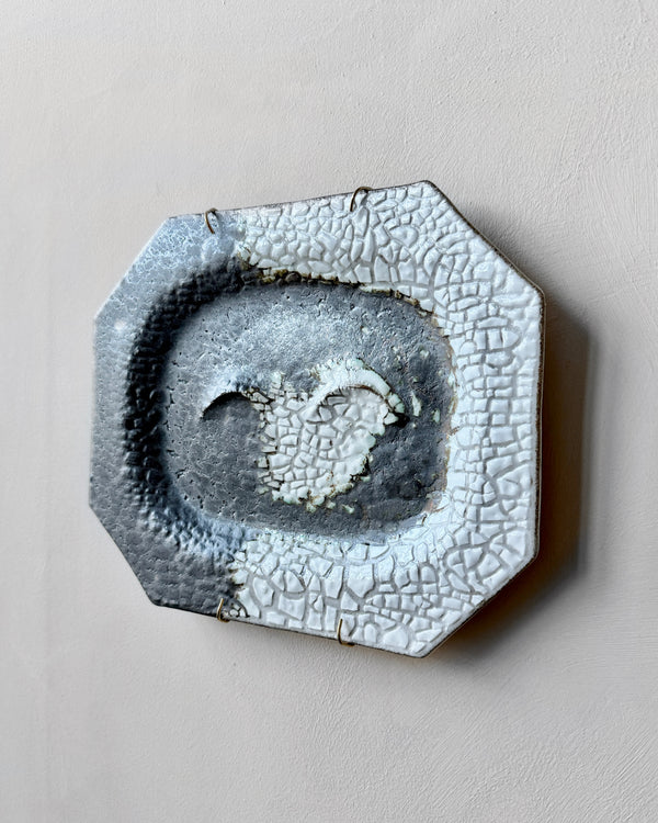 Stoneware plate wall art