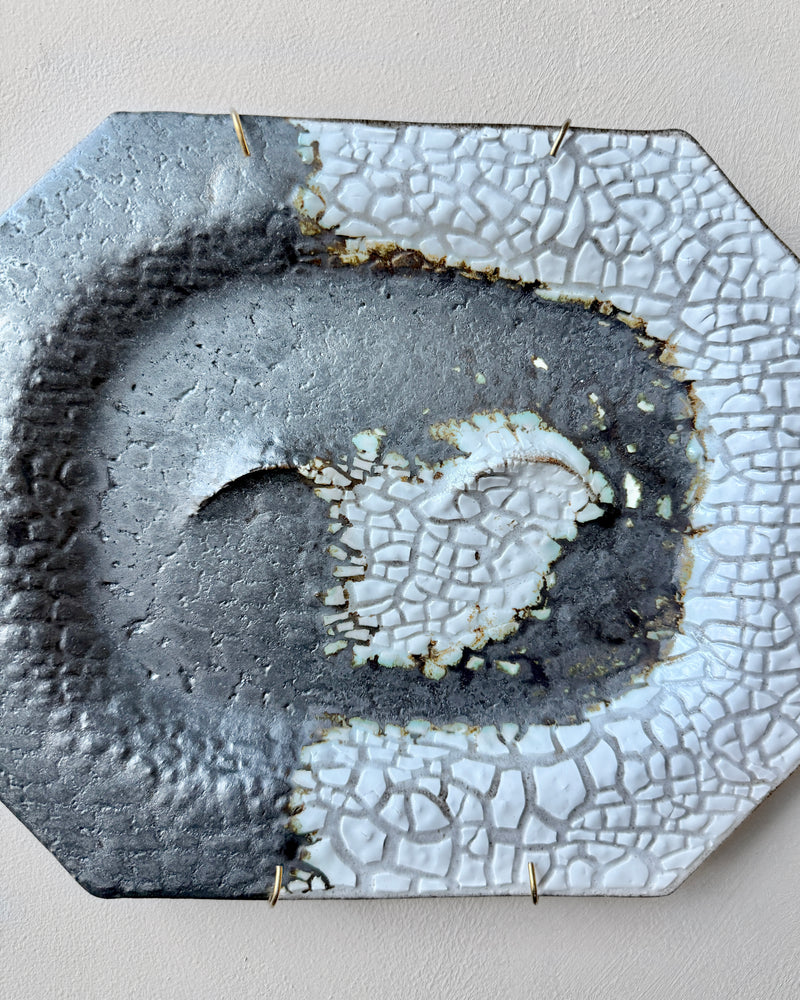 Stoneware plate wall art