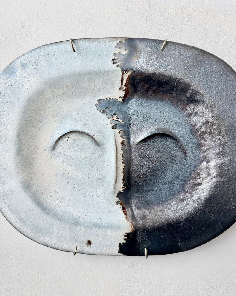 Stoneware plate wall art