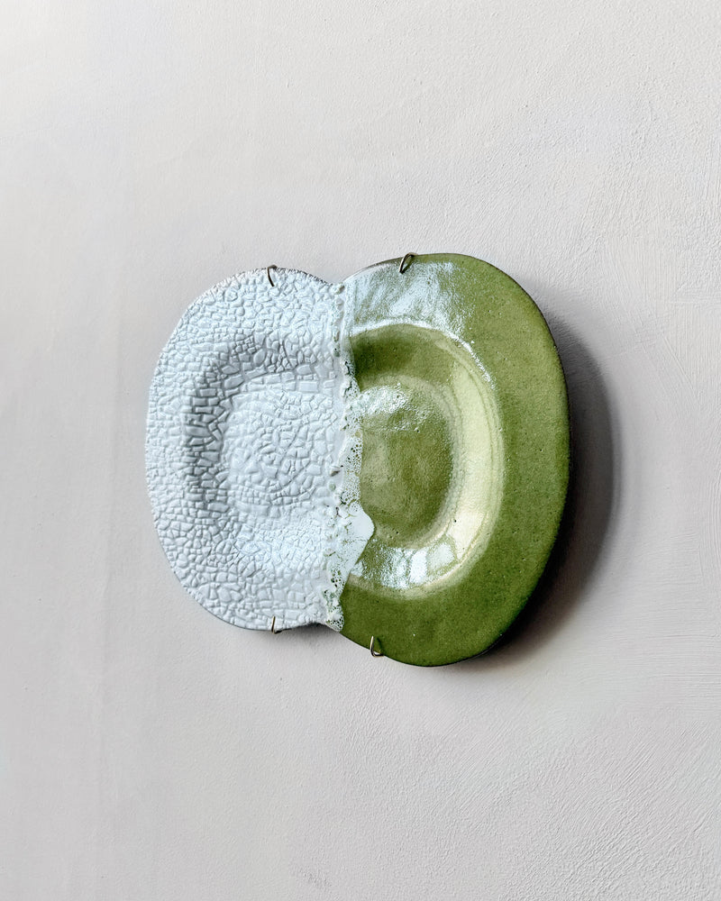 Stoneware plate wall art