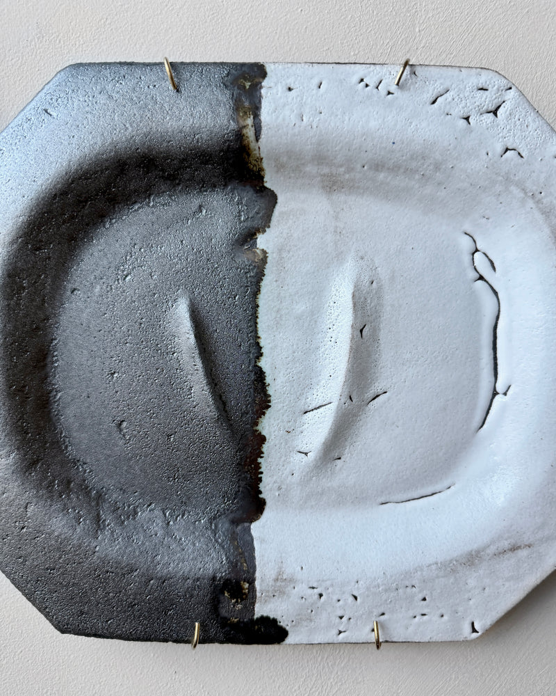 Stoneware plate wall art