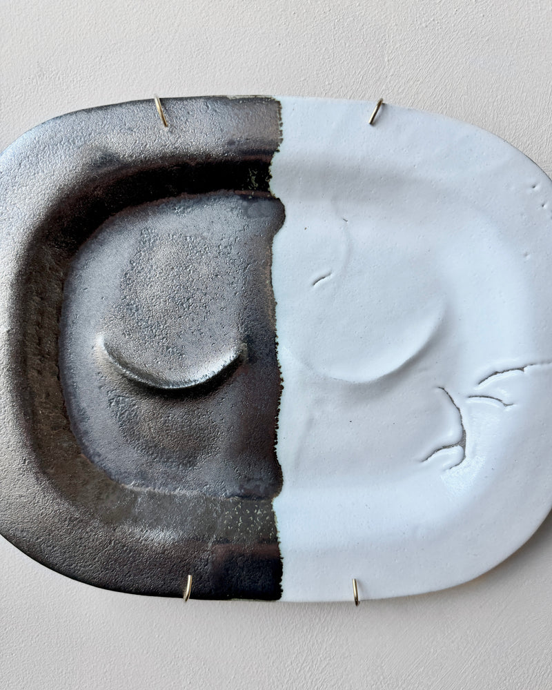 Stoneware plate wall art