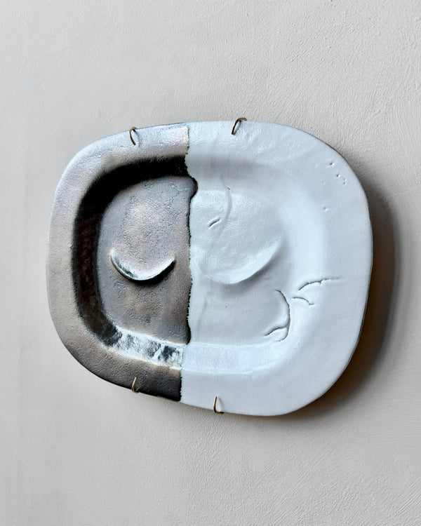 Stoneware plate wall art