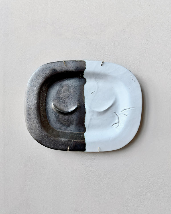 Stoneware plate wall art