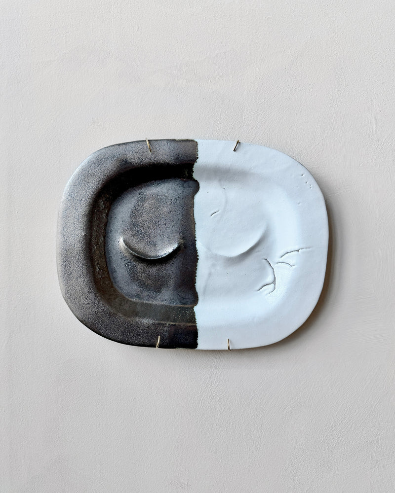 Stoneware plate wall art