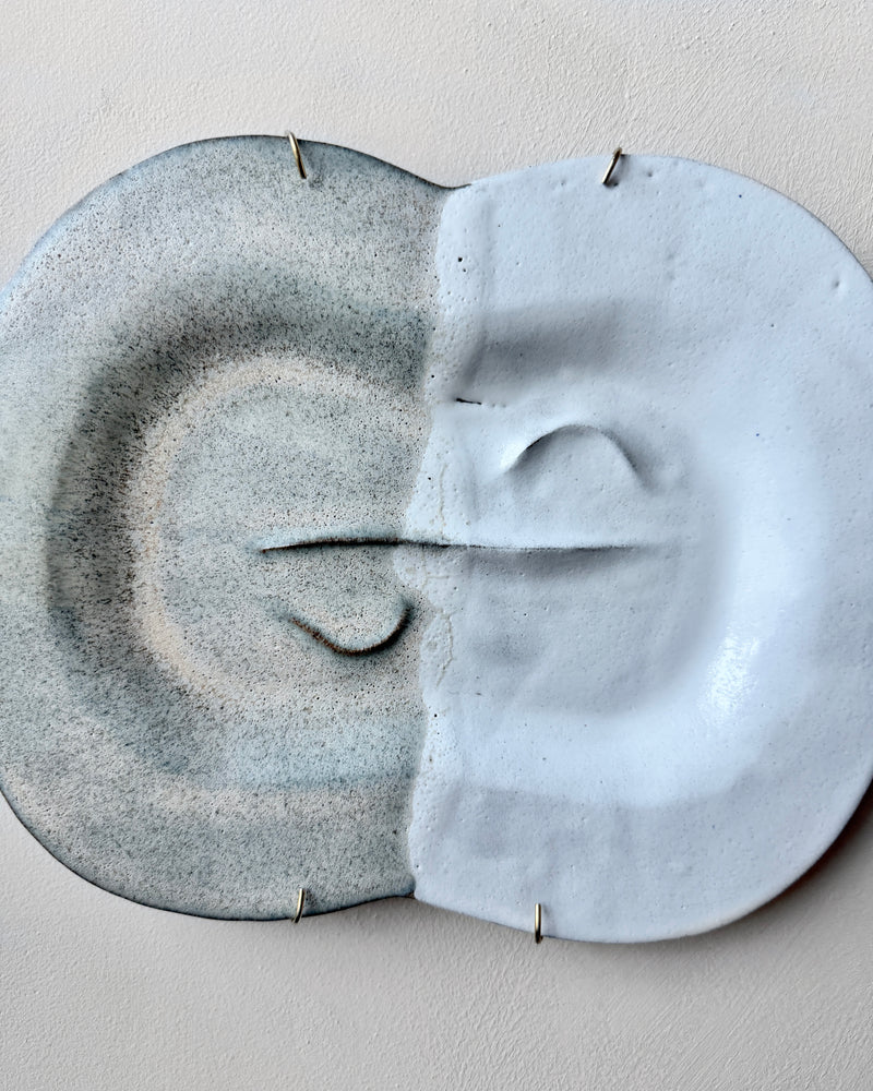 Stoneware plate wall art