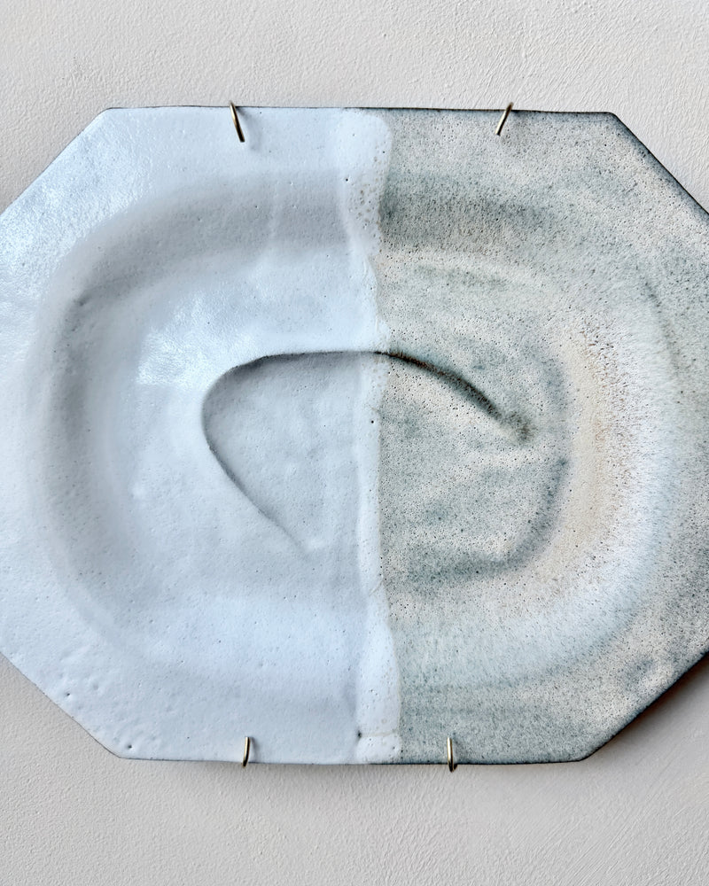 Stoneware plate wall art