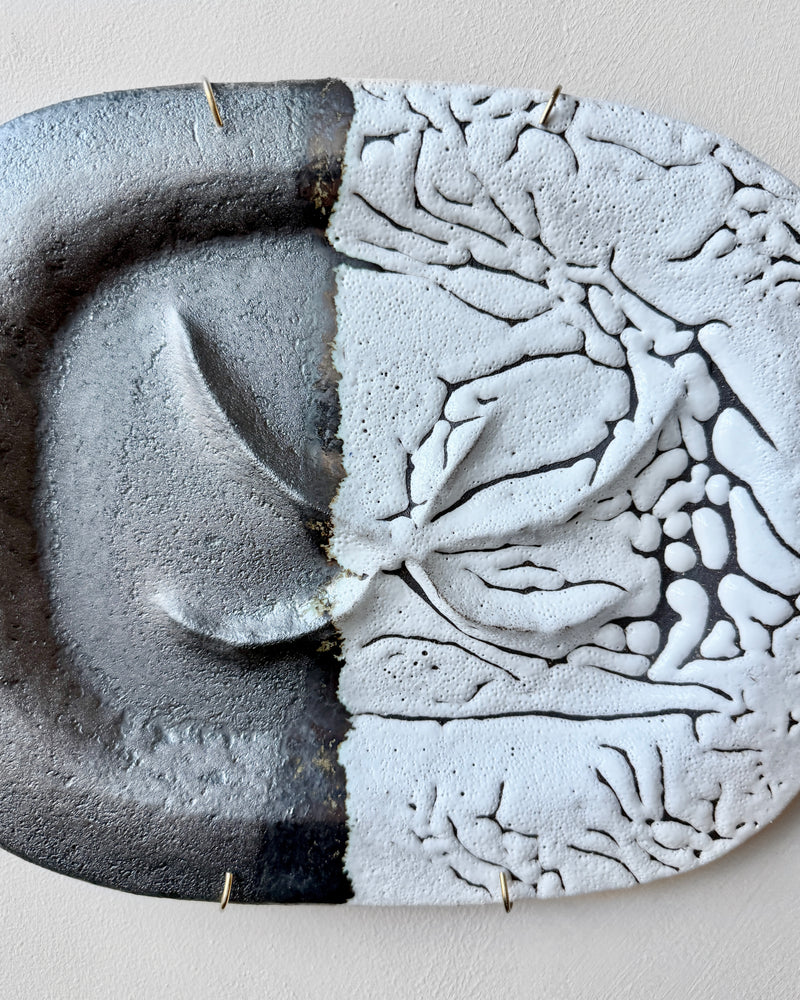 Stoneware plate wall art