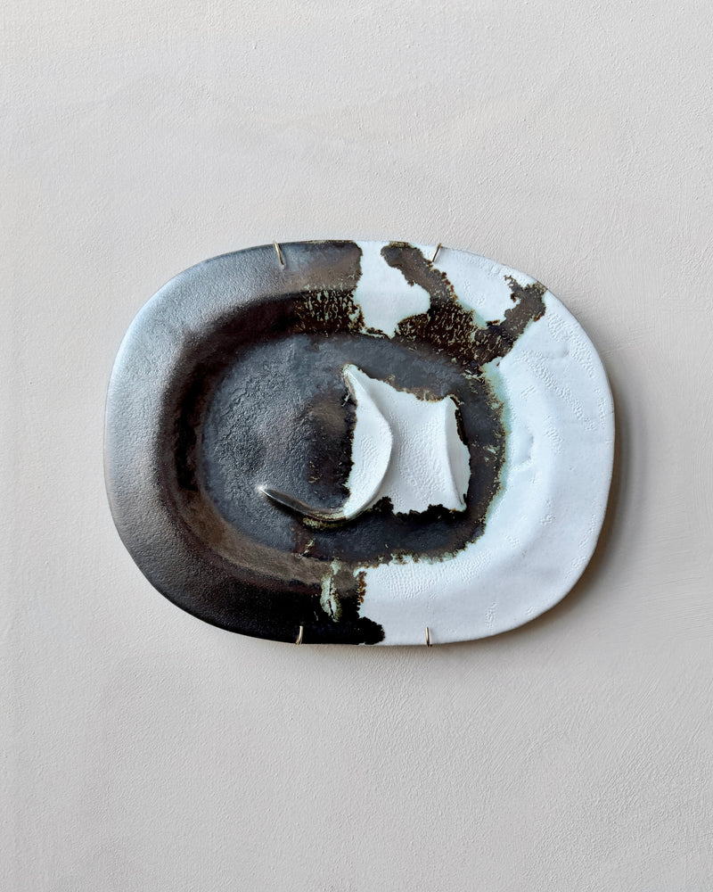 Stoneware plate wall art