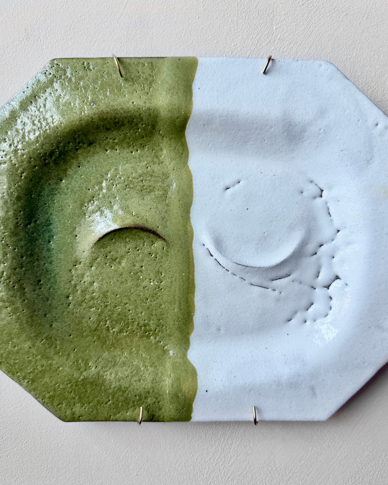 Stoneware plate wall art