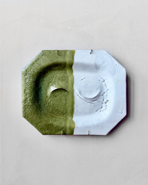 Stoneware plate wall art