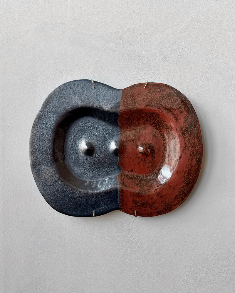 Stoneware plate wall art