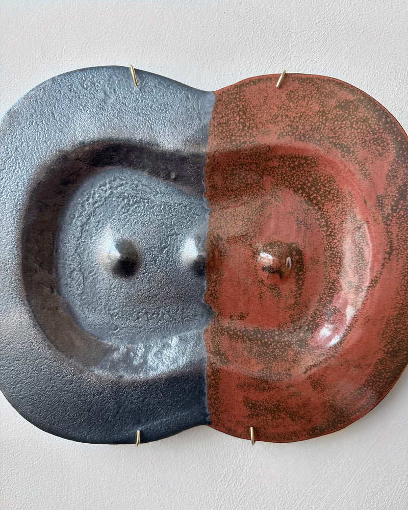 Stoneware plate wall art