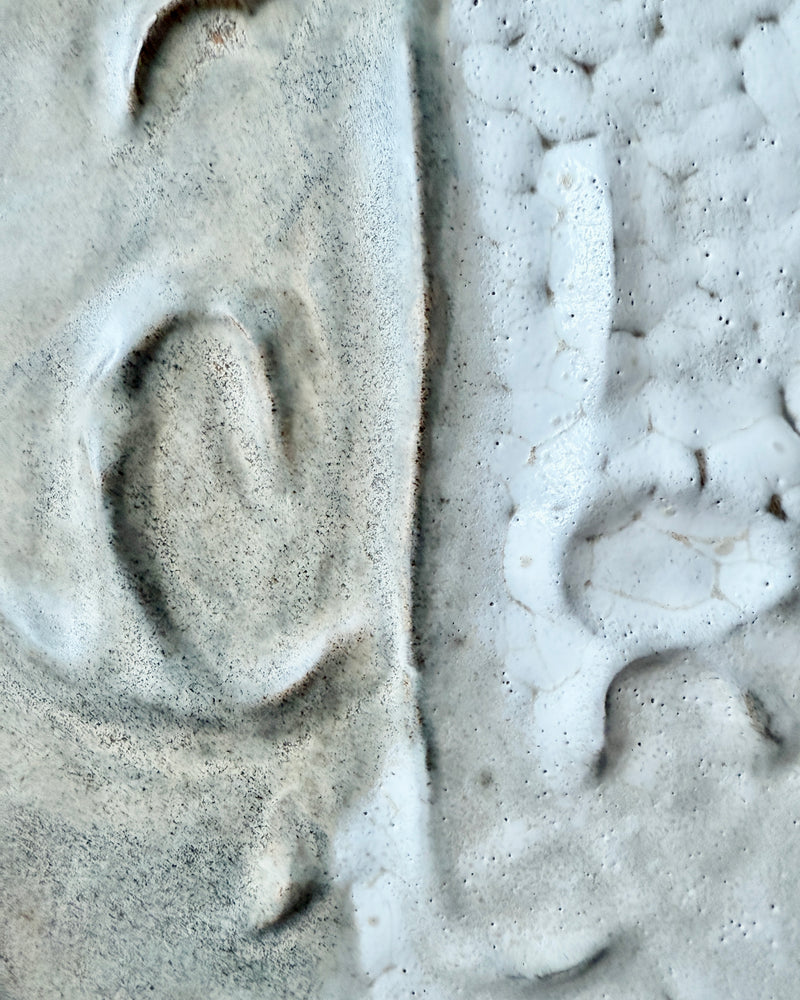 Stoneware plate wall art