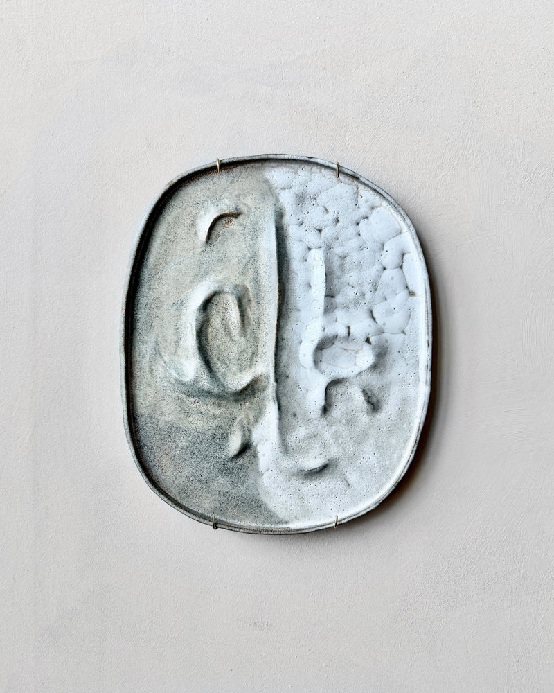 Stoneware plate wall art