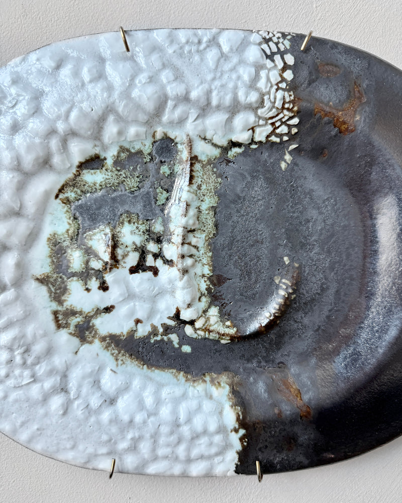 Stoneware plate wall art