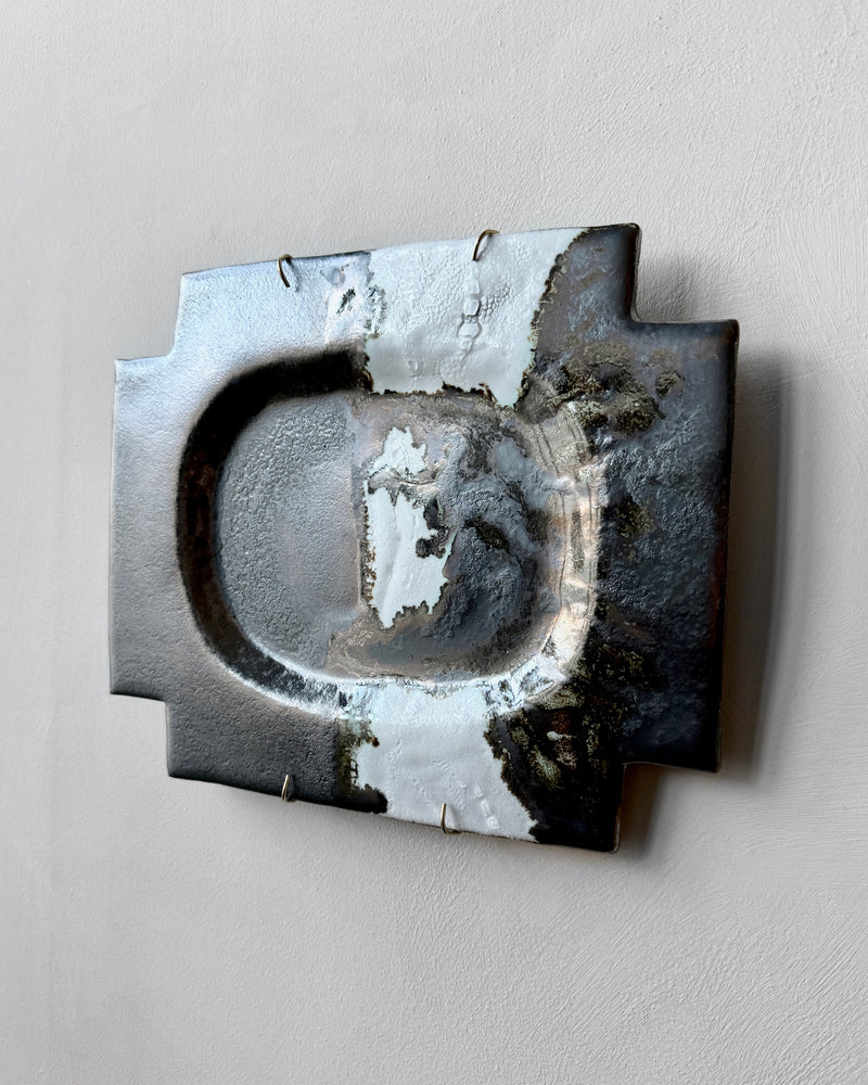 Stoneware plate wall art