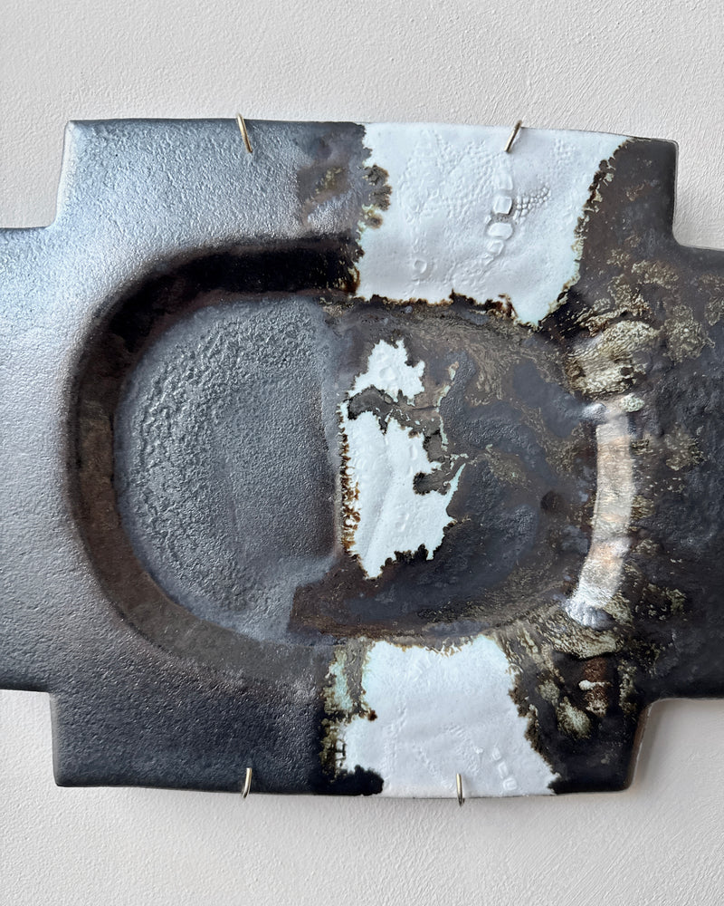 Stoneware plate wall art