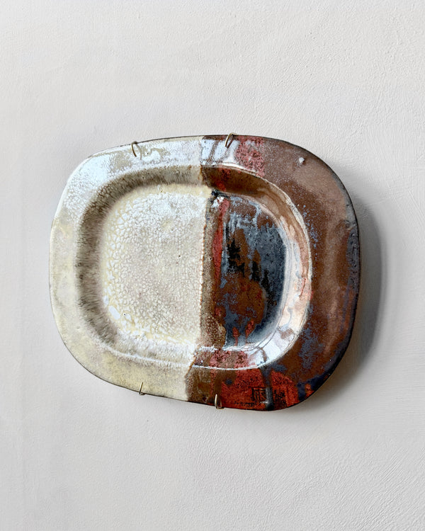 Stoneware plate wall art