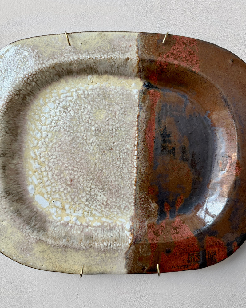 Stoneware plate wall art