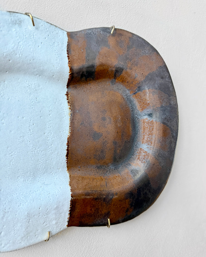 Stoneware plate wall art