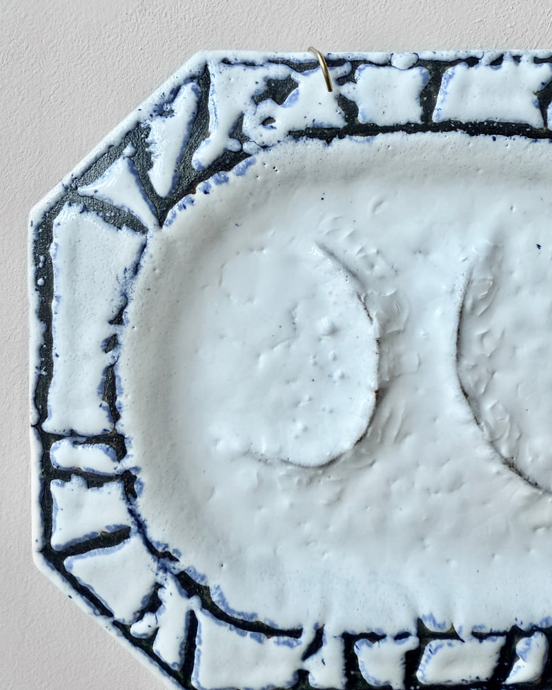 Stoneware plate wall art