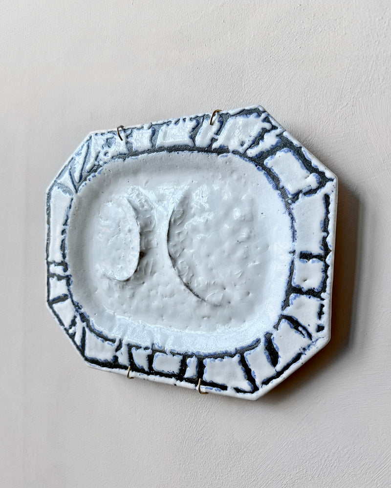 Stoneware plate wall art