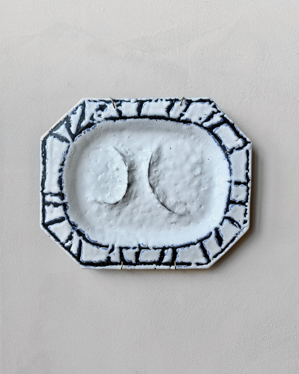 Stoneware plate wall art