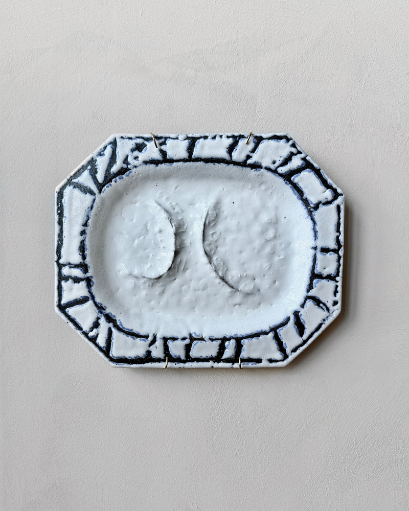 Stoneware plate wall art