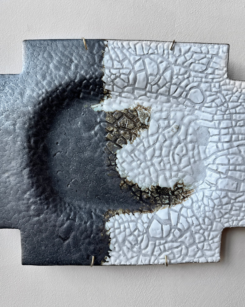 Stoneware plate wall art