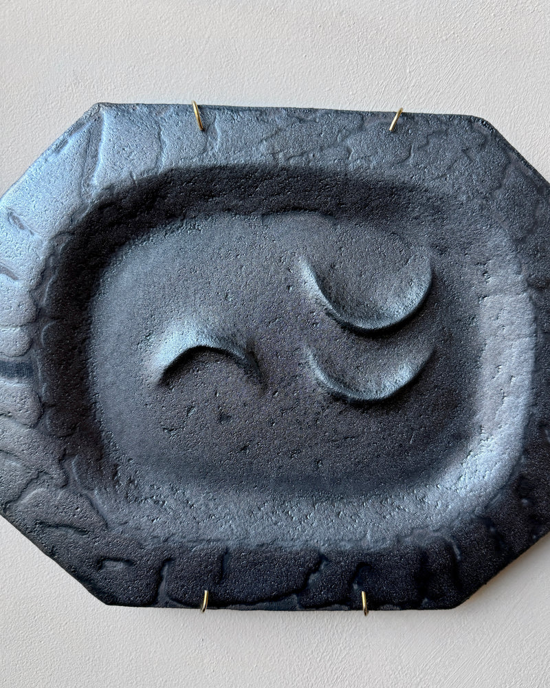 Stoneware plate wall art