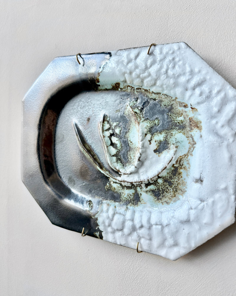 Stoneware plate wall art