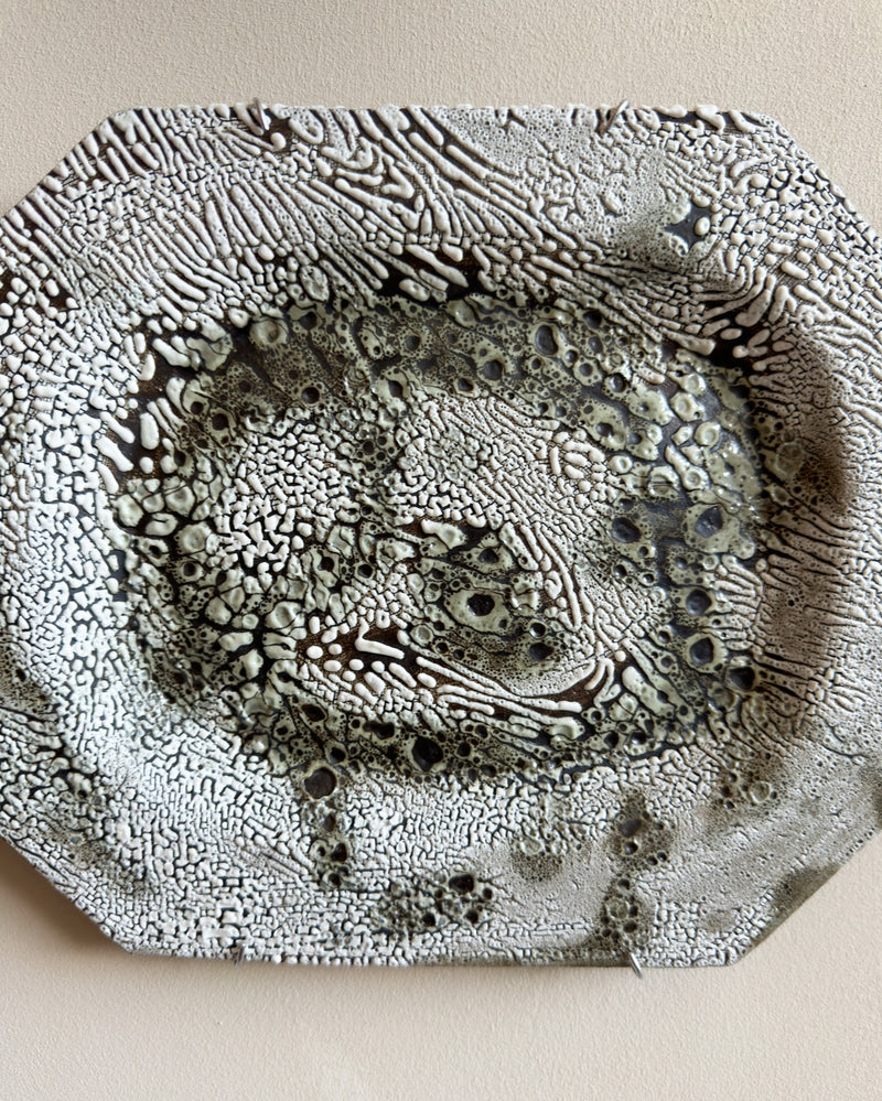 Stoneware plate wall art