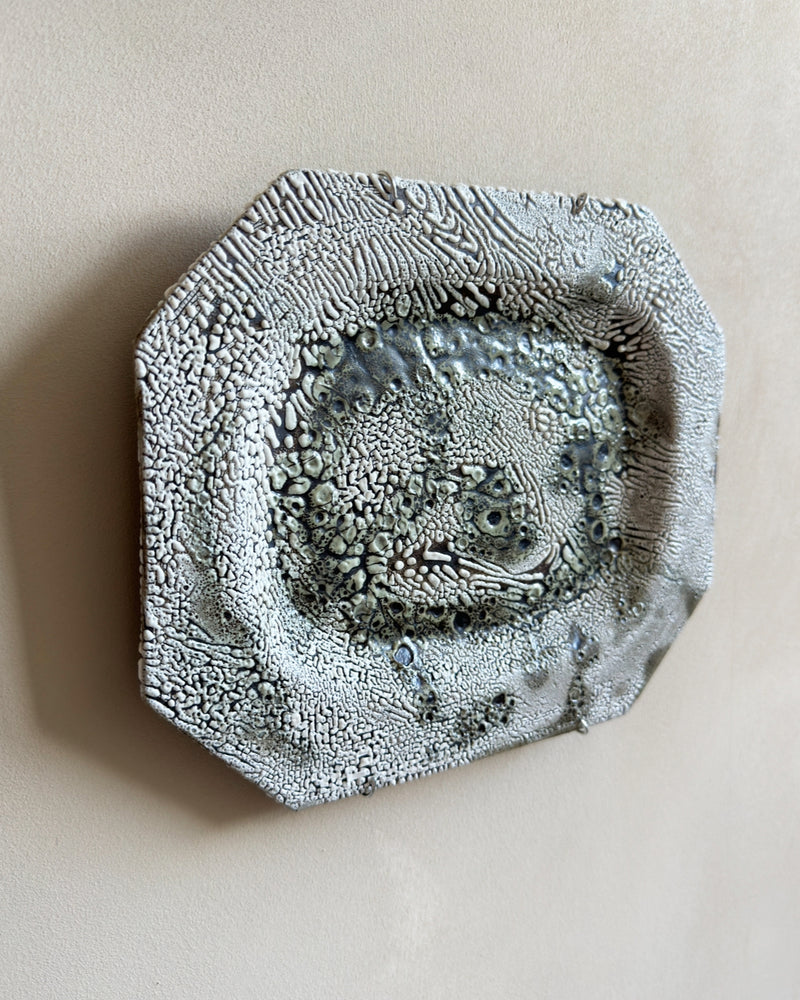 Stoneware plate wall art