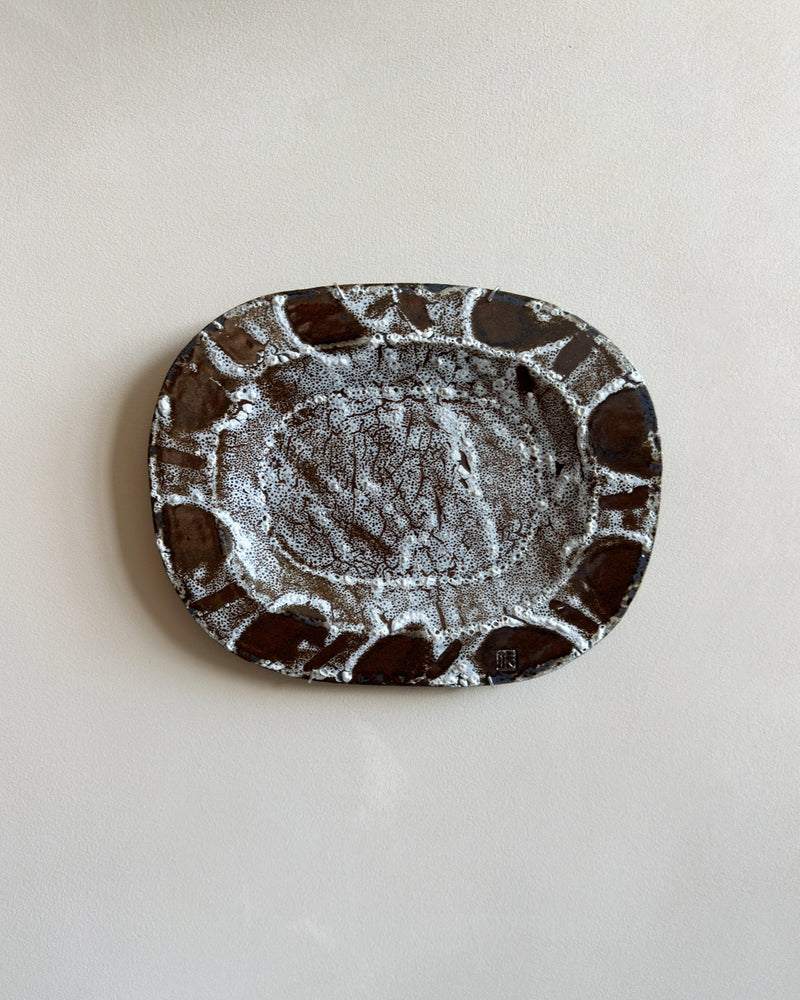 Stoneware plate wall art