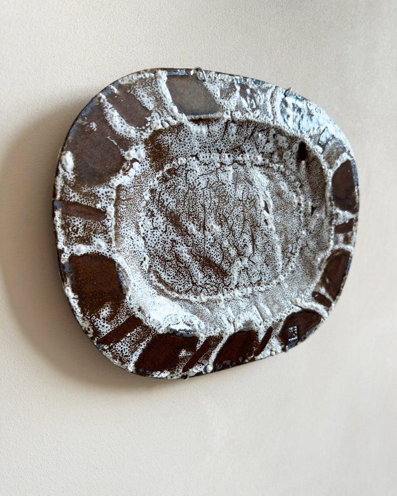 Stoneware plate wall art