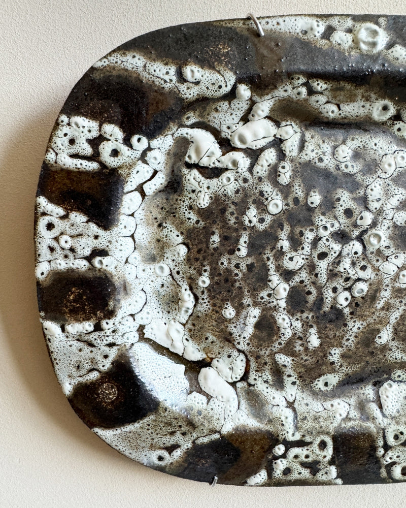 Stoneware plate wall art