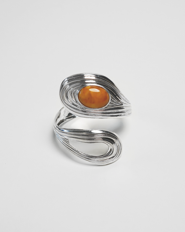 De La Mer Spiral Bangle - Amber