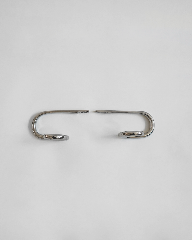 Sia Curtain Hook - Titanium - Set of two