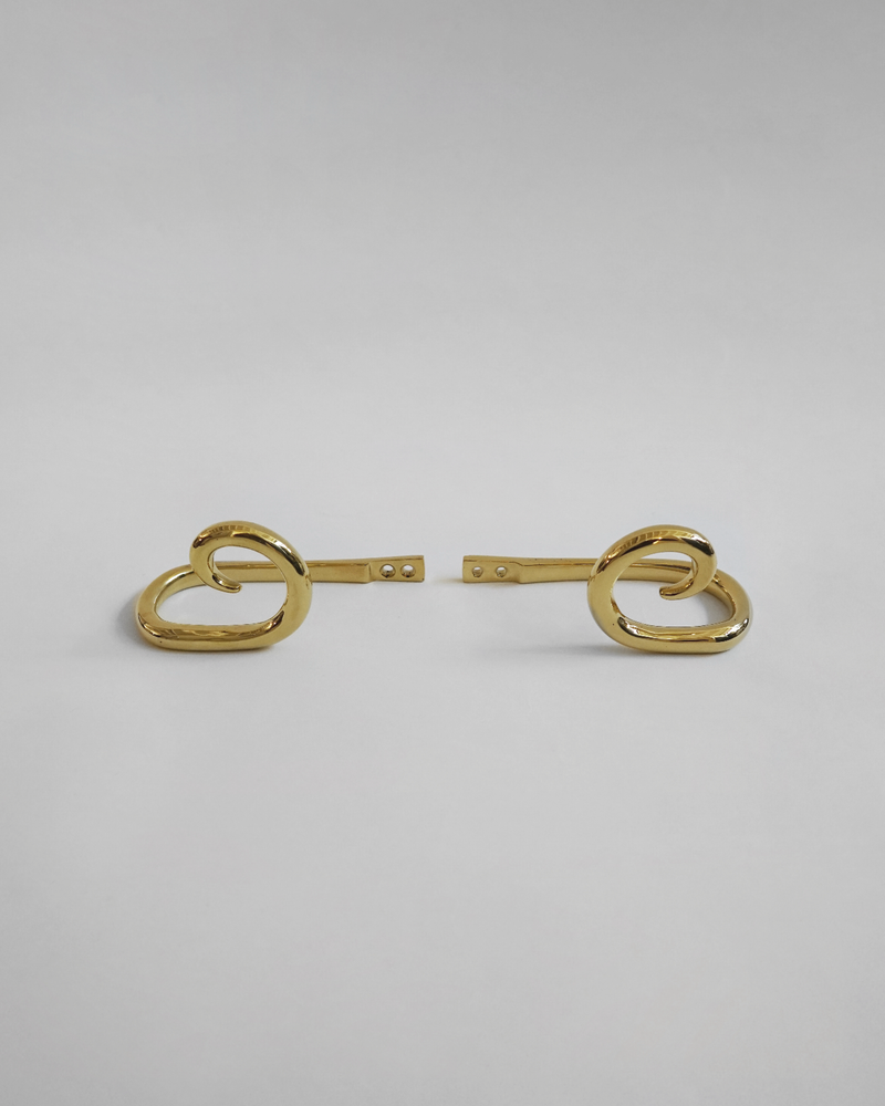 Sia Curtain Hook - Brass - Set of two