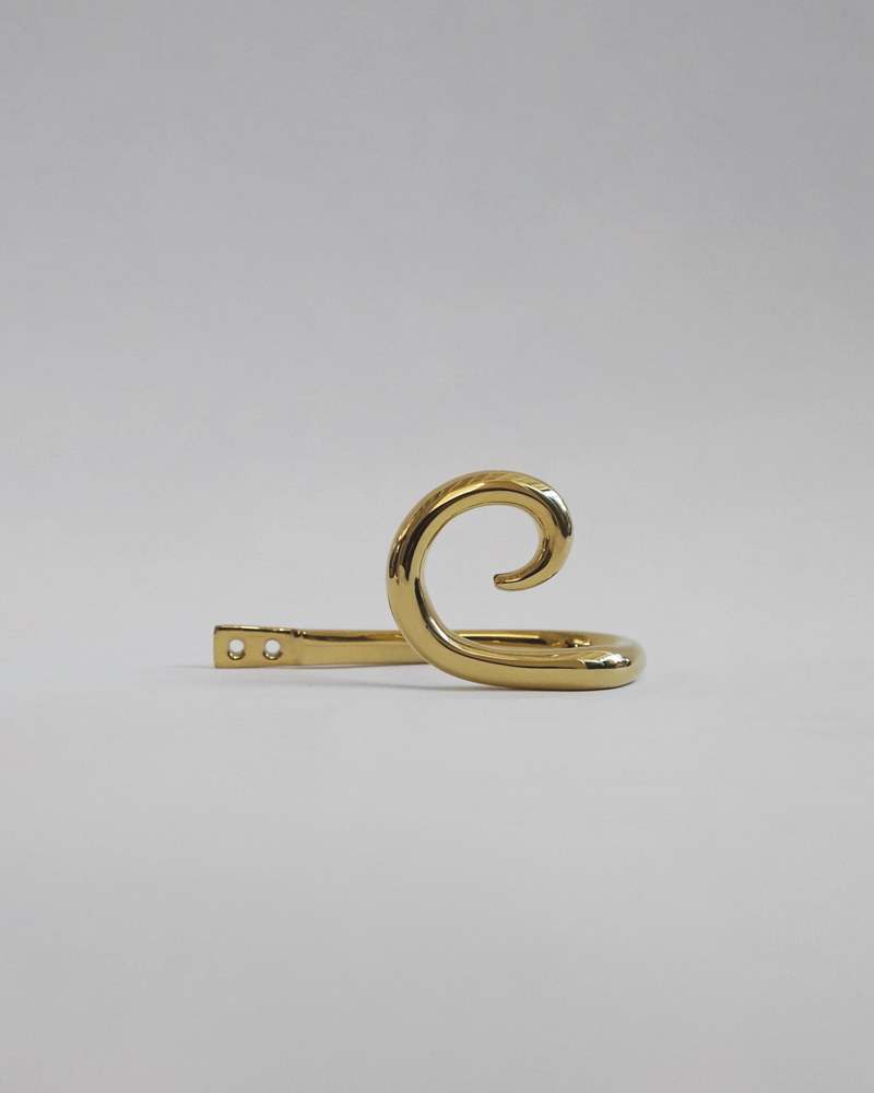 Sia Curtain Hook - Brass - Set of two