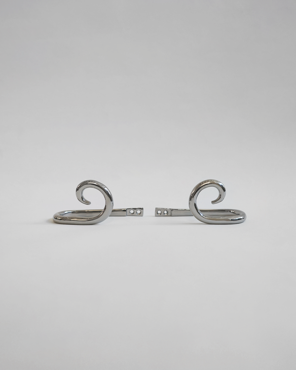 Sia Curtain Hook - Titanium - Set of two
