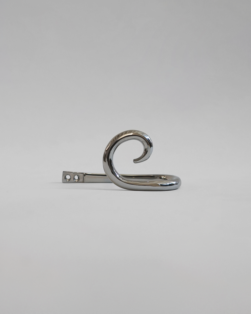 Sia Curtain Hook - Titanium - Set of two